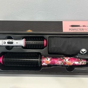 Calista Perfecter Pro Heated Round Brush with GoGo Mini brush ( Rose whi…
